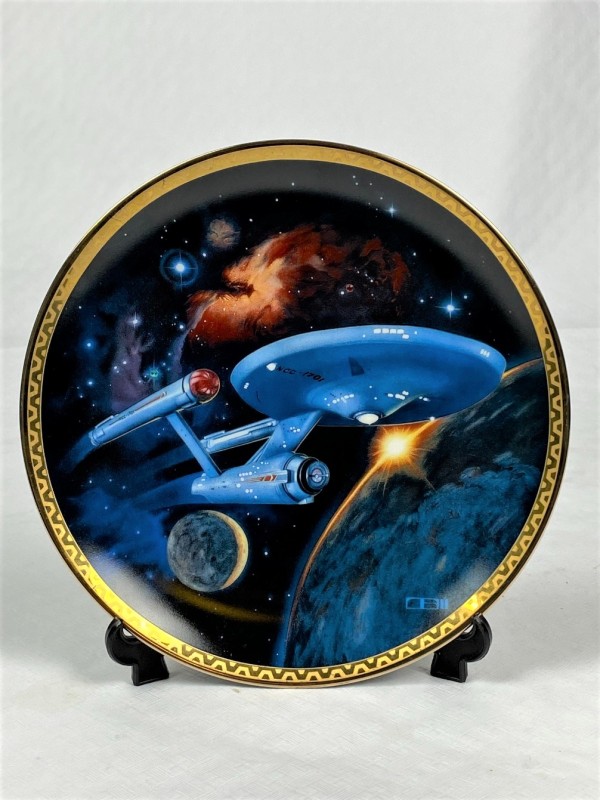 Star Trek Crystal Edition Galaxy Collector Plate - genummerd - Franklin Mint - 1999 - collectors item