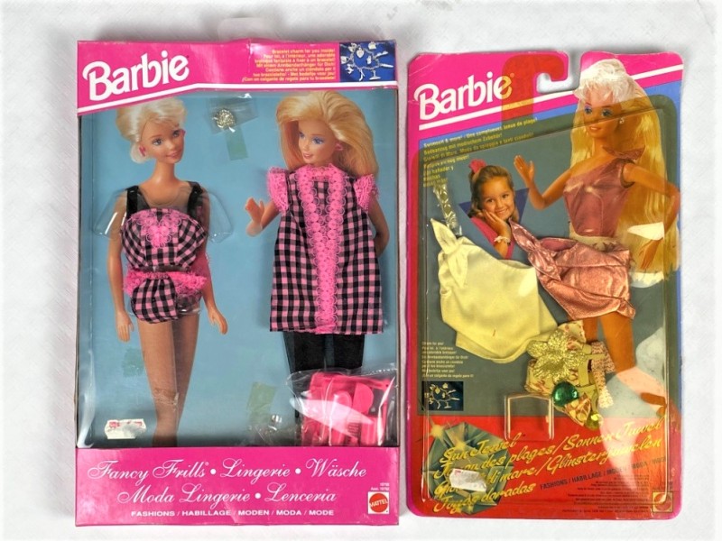 Barbie - vintage sun Jewel Swim suit en Lingerieset - Mattel 1993 - ongeopende verpakking