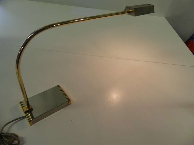 Vintage Messing bureaulamp