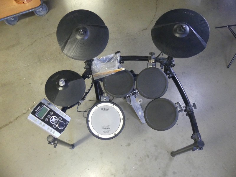 Roland TD9 V-Drums elektronische drumkit met accessoires