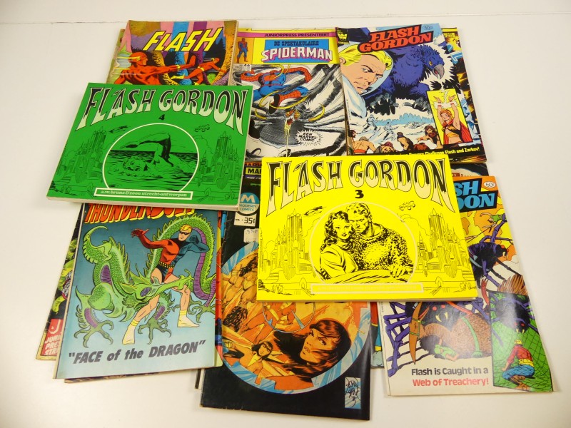 Lot 24 comics/strips Spiderman/Star-Wars/Flash Gordon en andere jaren ‘60 ‘70