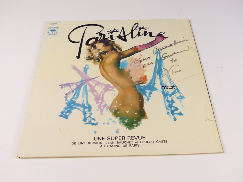 LP - Line Renaud – Parisline gesigneerd + foto