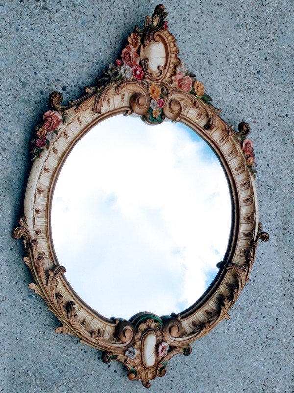 Mooie vintage spiegel   'Louis Quinze/ XV'  stijl