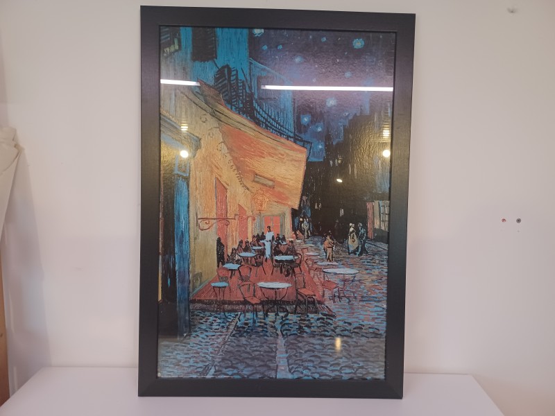 Mooie Print van schilderij "Caféterras bij nacht" van Vincent Van Gogh