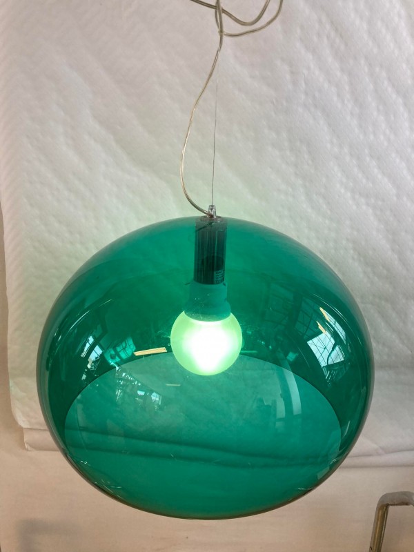 Groene design plafondlamp: FL/Y Kartell
