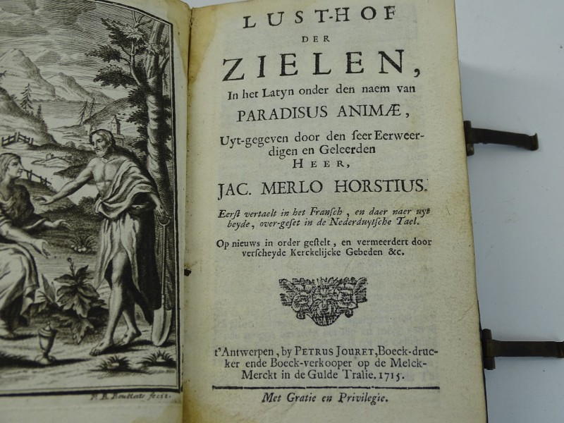 Antiek Boek: Lusthof Der Zielen, 1715