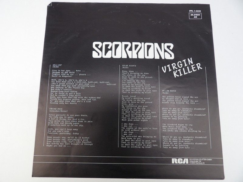 LP, Scorpions: Virgin Killer, 1976