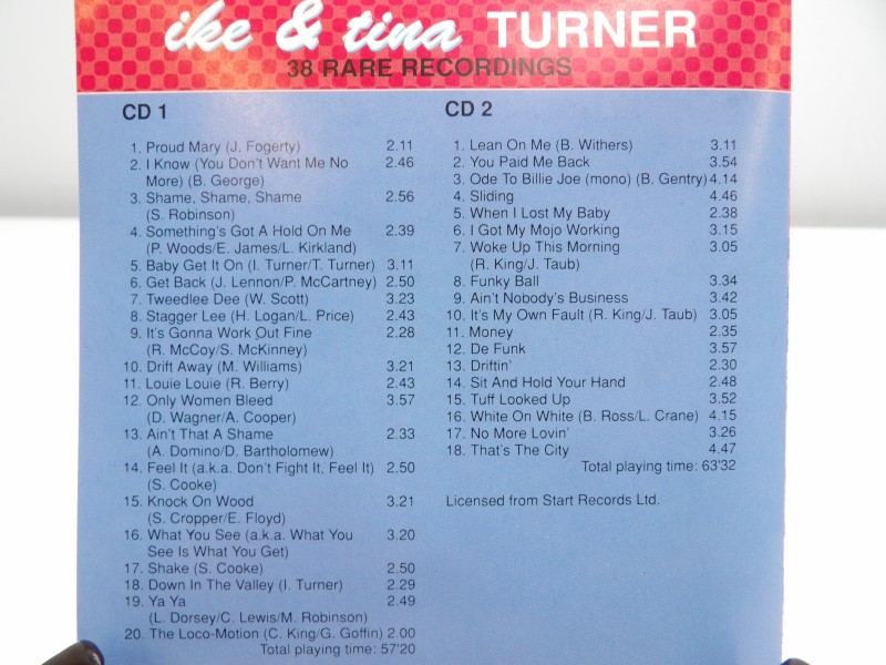 Dubbel CD, Ike & Tina Turner: 38 Rare Recordings, 1990