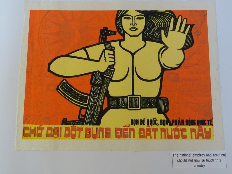 Set van 6 communistische prints op geschept papier