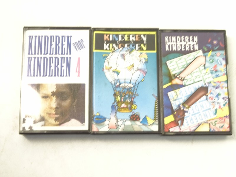 3 x Cassette: Kinderen Voor Kinderen 4, 7 en 8