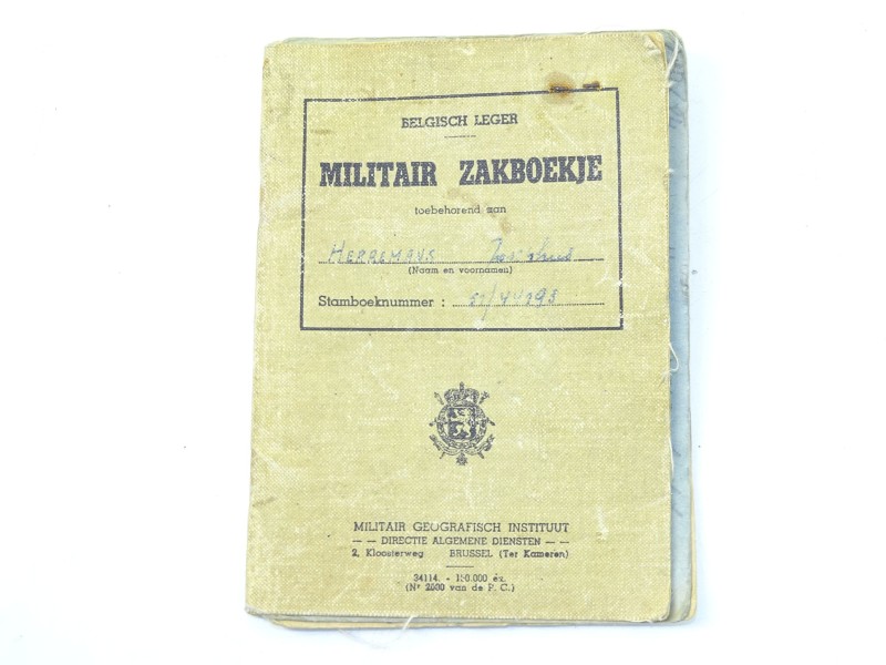 Authentiek Militair Zakboekje, 1951 - 1953