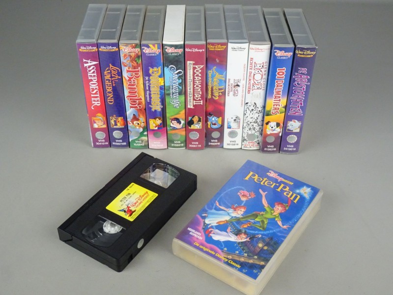 Vintage VHS Disney films lot