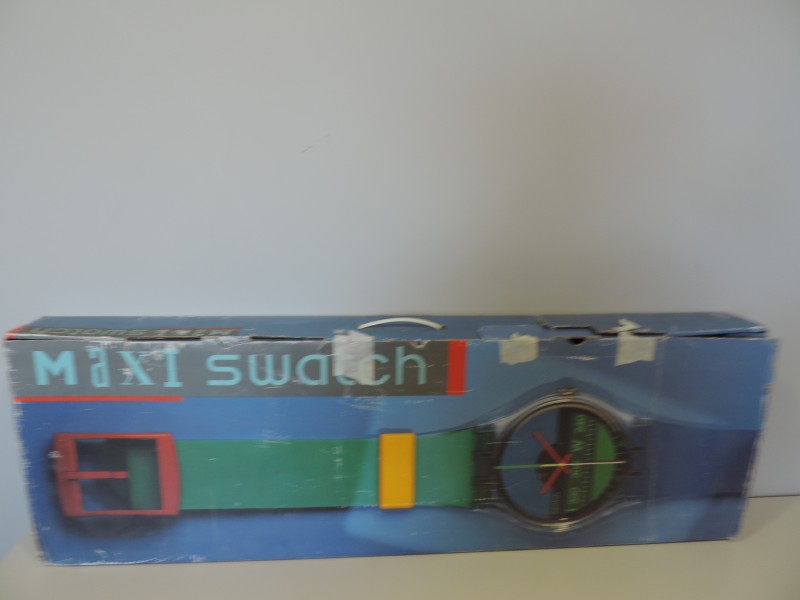Vintage Maxi Swatch Wandklok