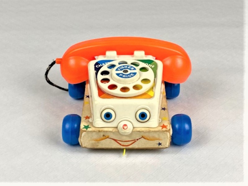 positie bungeejumpen Schilderen Vintage Fisher Price speelgoed telefoon - De Kringwinkel