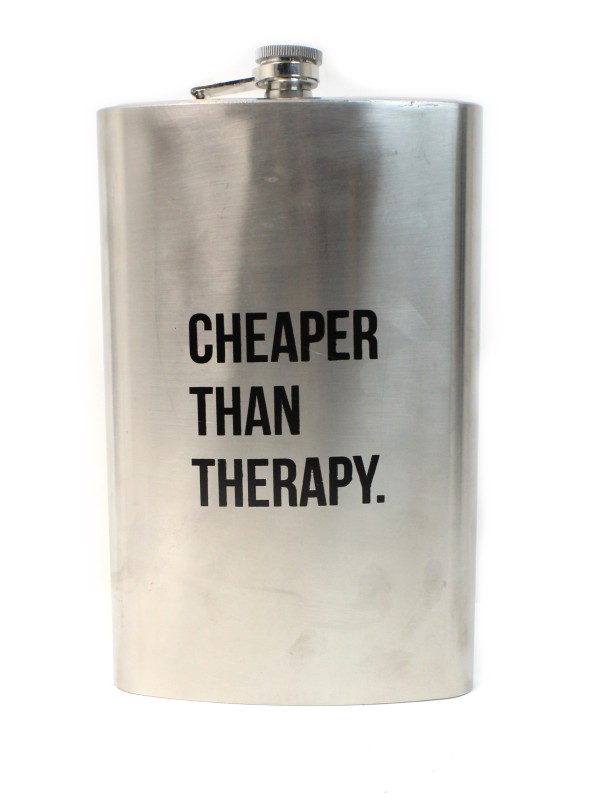 Cheaper Than Therapy Veldfles (MEGA GROOT XXXL)