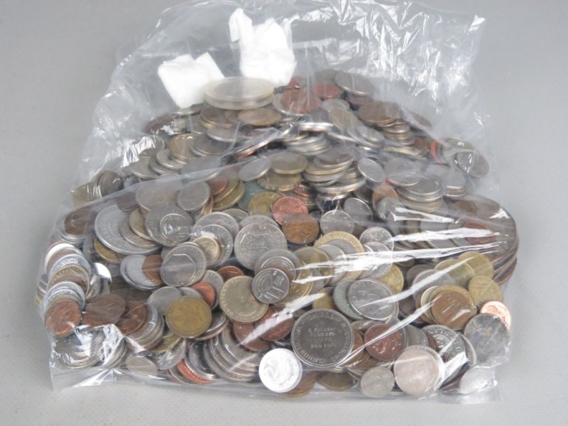 Lot verzameling munten 3,8 kg