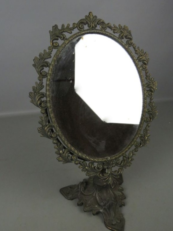 Vintage Italiaanse messing spiegel