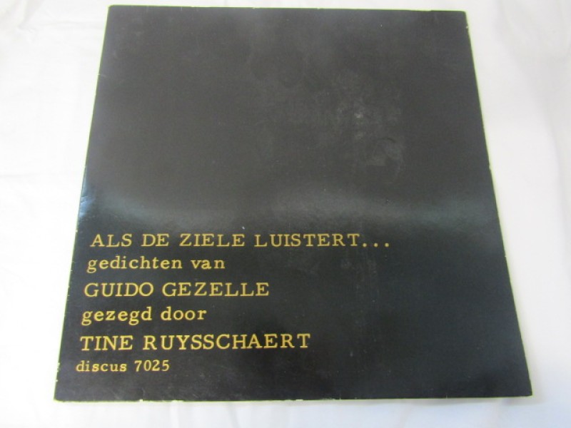 LP, Tine Ruysschaert, Als De Ziele Luistert, Guido Gezelle, 1980