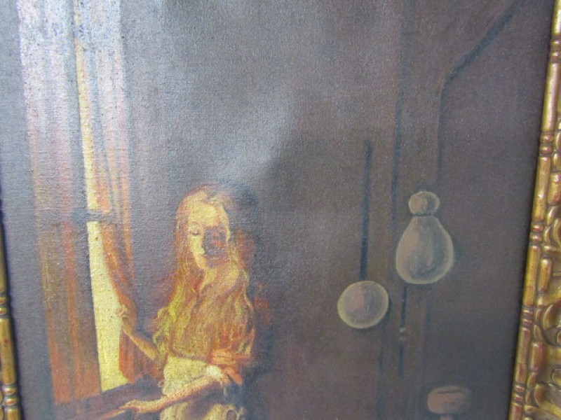 Schilderij, Portret Vrouw Aan Raam, 1926, Vandenbosch