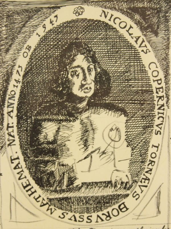 Litho Toon Tersas 1973 Nicolaus Copernicus