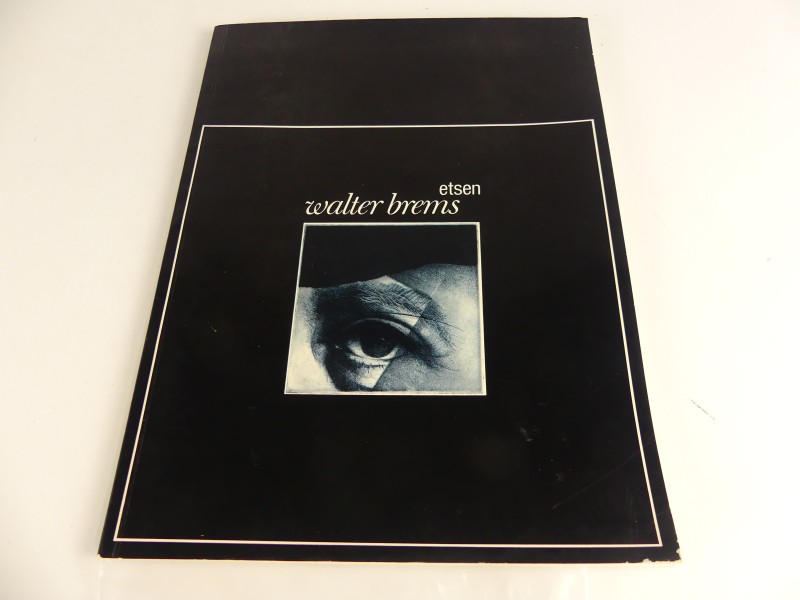 Vintage kunstboek en ets – Walter Brems - 1983