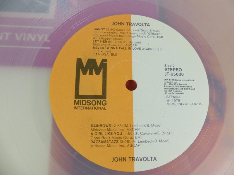 John Travolta 2 LP's - Travolta Fever - Greased Lightning