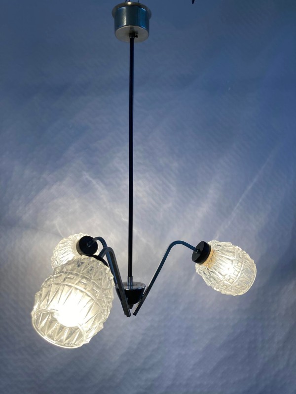 vintage plafondlamp met 3 lichtpunten