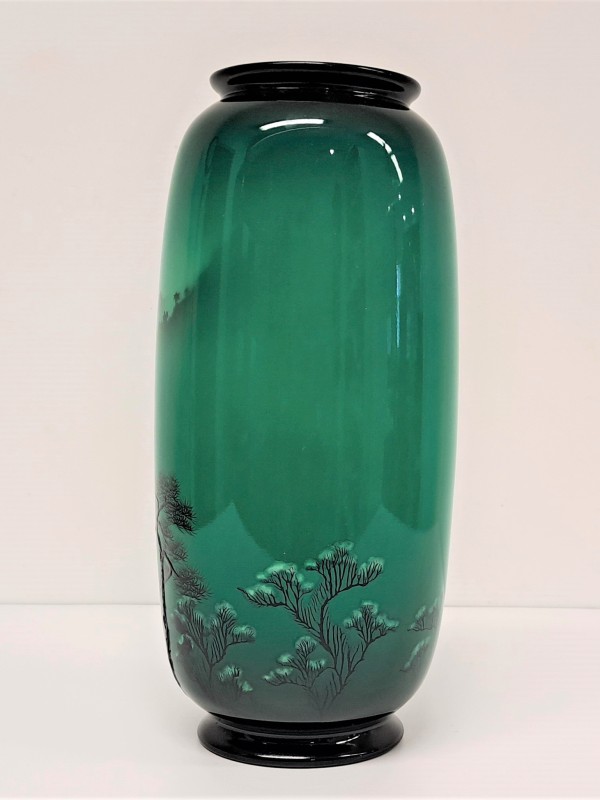 Groene Chinese vaas/urne