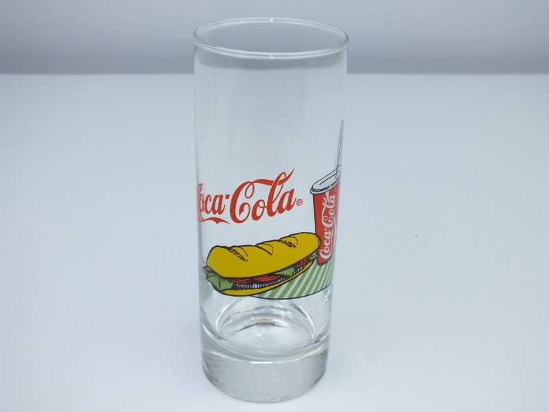 Verzamel Glas: Coca  Cola, Belegd Broodje + Colabeker, 1992