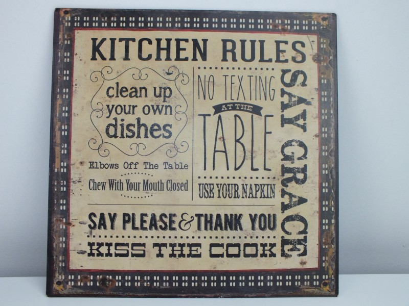 Blikken Plaat: Kitchen Rules