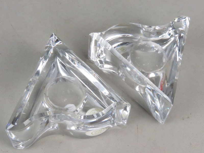2 Boheemskristallen theelicht houders