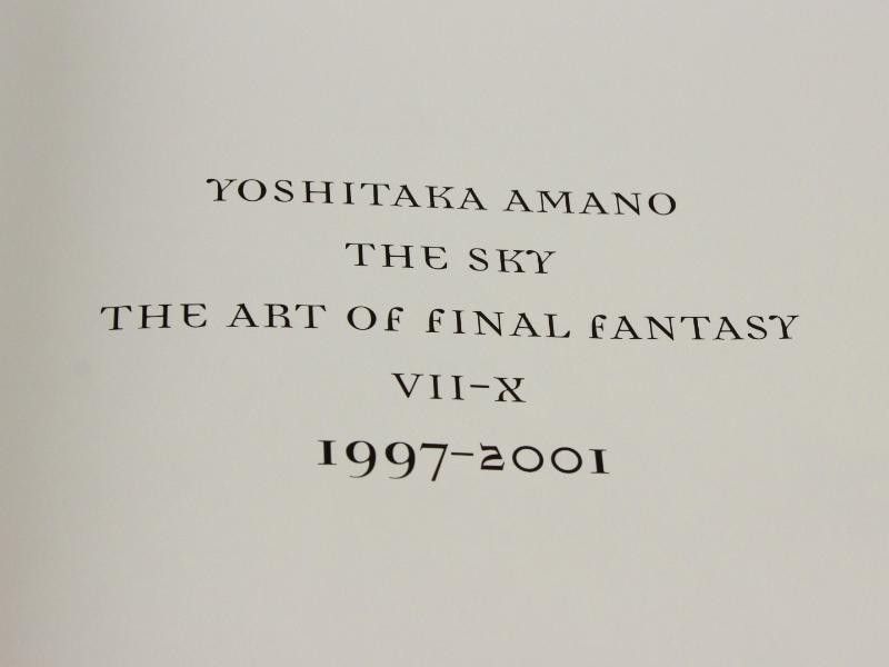 The Sky: The Art Of Final Fantasy Slipcased Edition - Yoshitaka Amano - First Edition