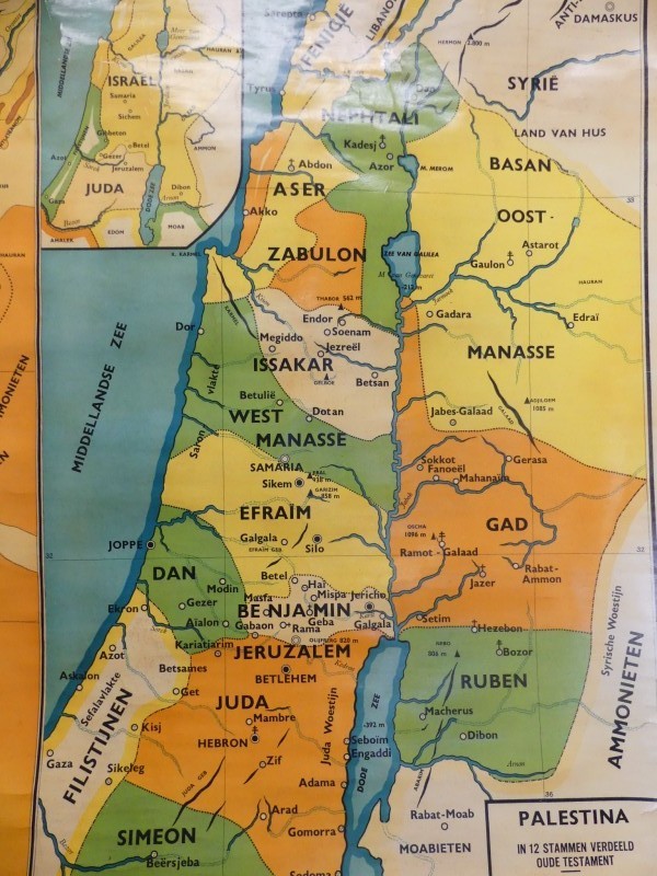 Oude Palestijnse Wandkaart