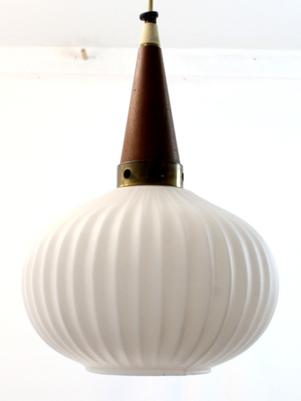 Vintage Hanglamp in Louis Kalff–Stijl
