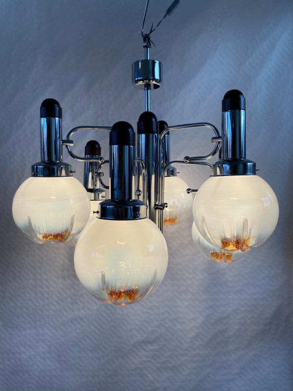 Vintage design plafondlamp Mazzega Murano