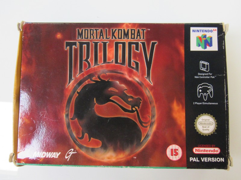 Nintendo 64 spel " MORTALKOMBAT TRILOGY "