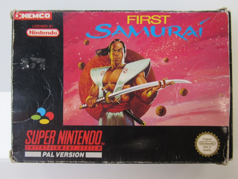 Super Nintendo spel " FIRST SAMURAI "