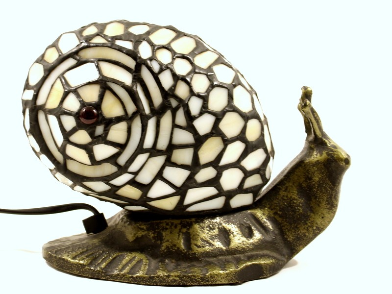 Bronzen Slak Tiffanystijl