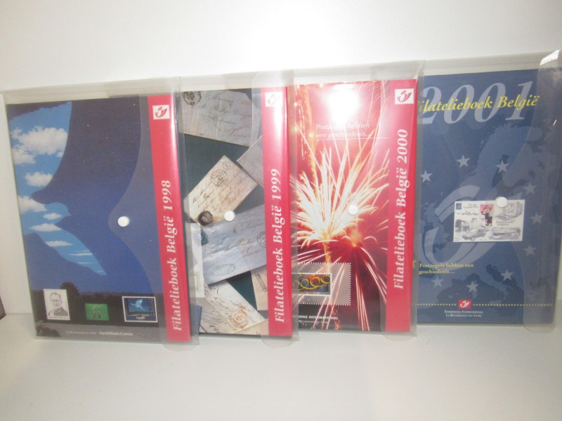 Reeks 1 :  Filatelieboeken Belgie 1998 - 2001