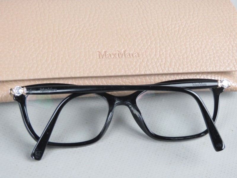 MaxMara bril op sterkte met vintage opbergtas