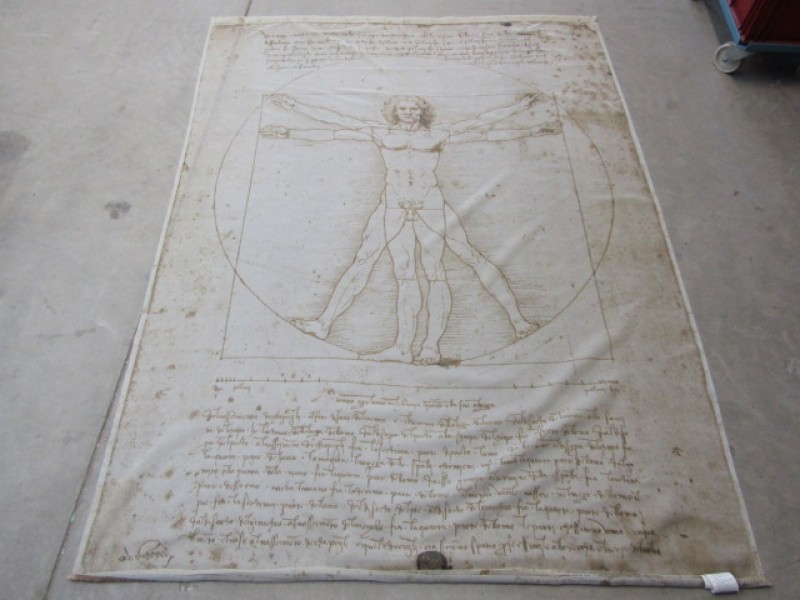 Da Vinci, Vitruviusman, Grote Muurdecoratie