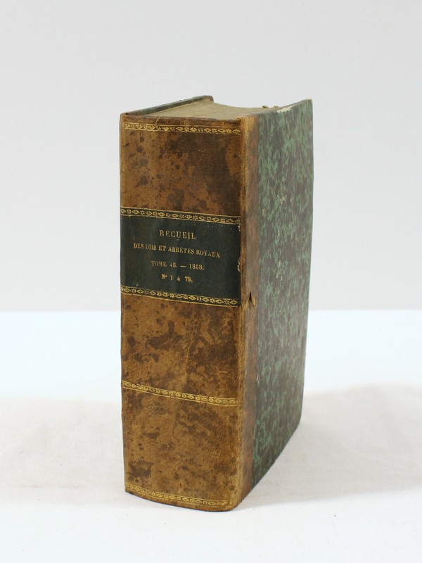 Verzameling Der Wetten en Koninklijke Besluiten van België – 1858