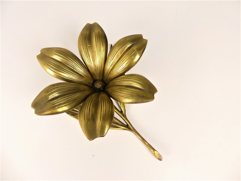 Vintage Lotusbloem - Metalen Tafelasbak
