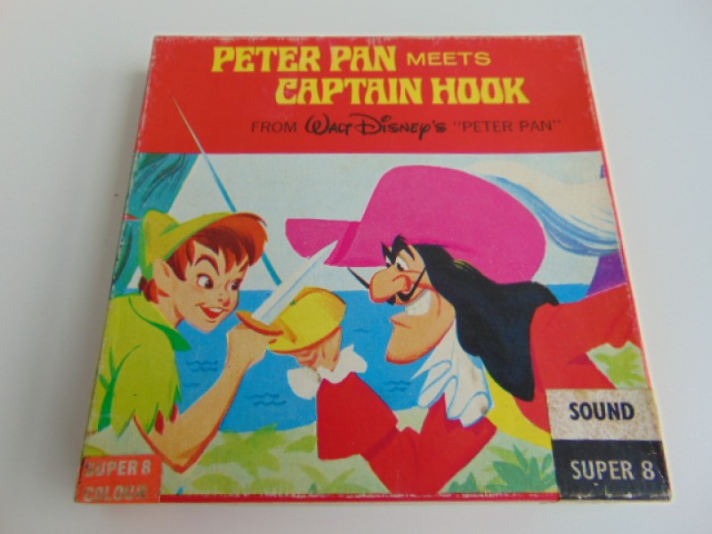 Super 8 Film: Peter Pan Meets Captain Hook, Walt Disney