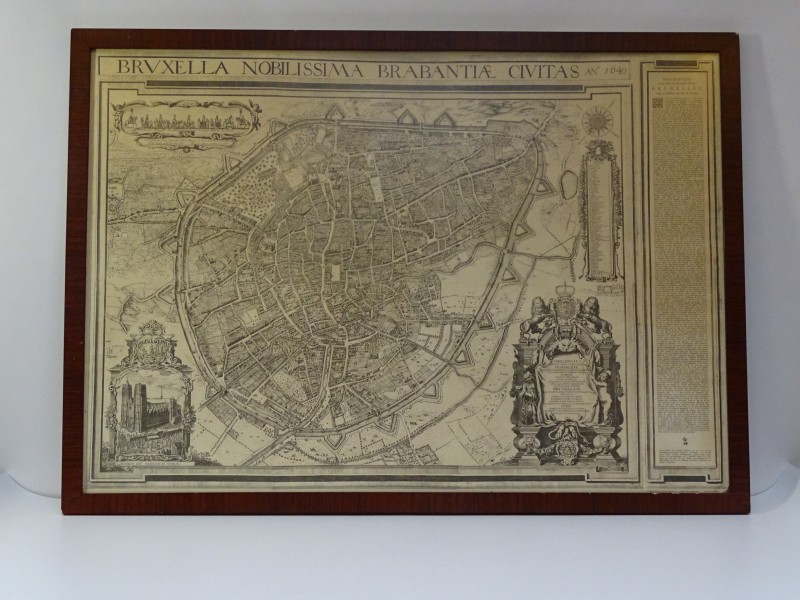 Herdruk van een oude stadskaart - 1640