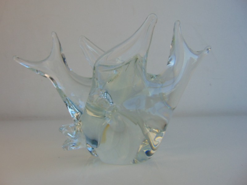 Kristallen Glassculptuur: 2 Vissen