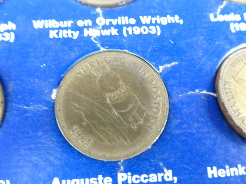 Vintage ruimte-avontuur munten, Shell uitgave