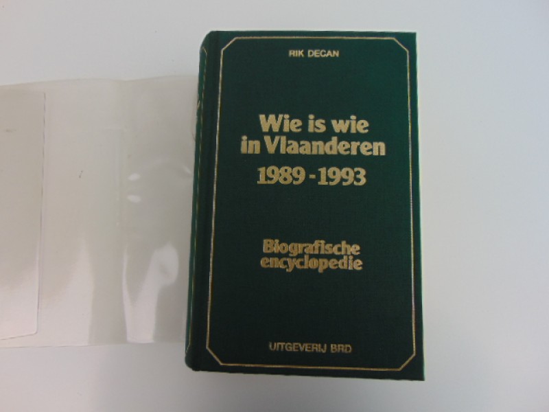 Boek: Wie Is Wie In Vlaanderen, Biografische Encyclopedie, 1989 - 1993
