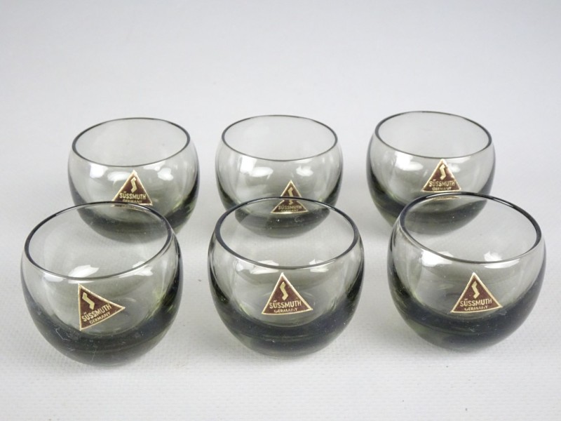 6 kleine Süssmuth kristal glazen
