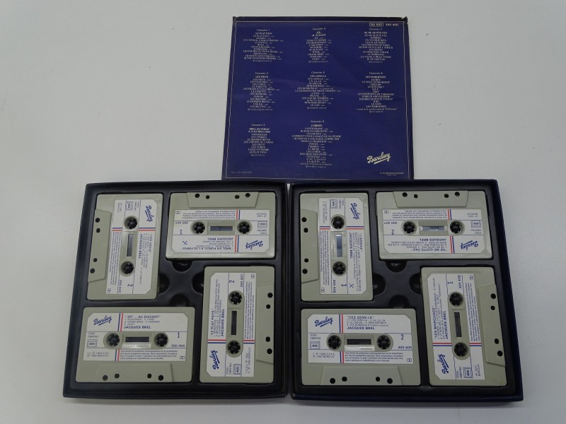8 x Cassette Box, Jacques Brel: Brel